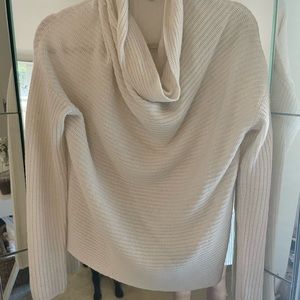 Joie white/cream cowl neck sweater